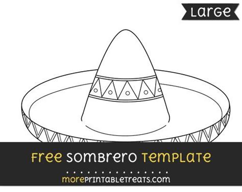 sombrero template large sombrero hat template hat crafts