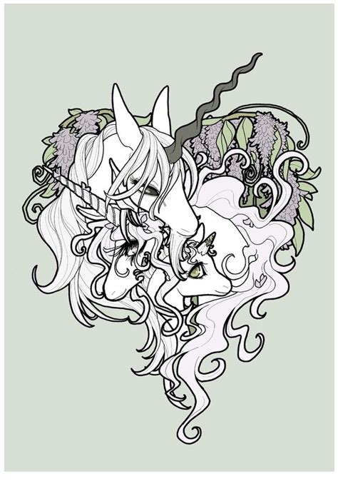 unicorn family picture coloring page unicorn coloring pages