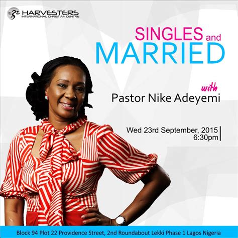 Join Pastor Nike Adeyemi At Harvesters International