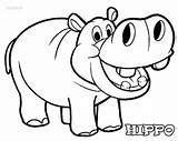 Hippo Coloring Pages Kids Drawing Cartoon Baby Hippopotamus Line Printable Cute Cool2bkids Print Drawings Animal Para Search Getdrawings Pintar Sheets sketch template