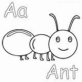 Ant Coloring Pages Kids Printable Atom Color Getcolorings Getdrawings Colorings sketch template