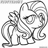 Fluttershy Coloringway sketch template