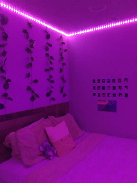 Led Lights Room Aesthetic Neon Room Room Ideas Bedroom Room Design