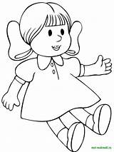 Pages Coloring Dolls Printable Recommended Color Doll sketch template