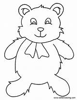 Bear Build Coloring Pages Simple Drawing Printable Adults Kids sketch template