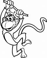 Monkey Coloring Lion sketch template