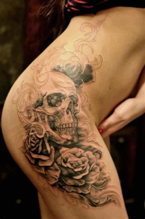 The 25 Best Skull Rose Tattoos Ideas On Pinterest