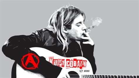 802003 Title Music Kurt Cobain Nirvana Smoking Guitar