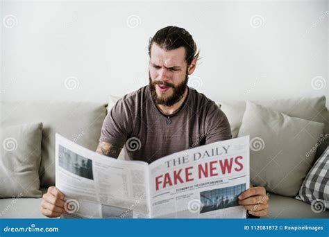 fake news headline   newspaper stock photo image  reading
