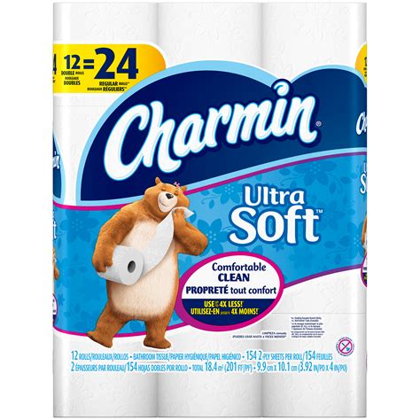 Charmin Ultra Soft Toilet Paper 12 Double Rolls | Shop