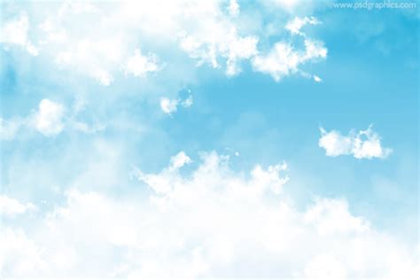 bright white clouds background psdgraphics