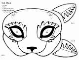 Mask Cat Masks Kitty Jaguar Cut Print Template Kids Outs Kitten Make Crafts Scope Colouring Work Party Color Choose Board sketch template