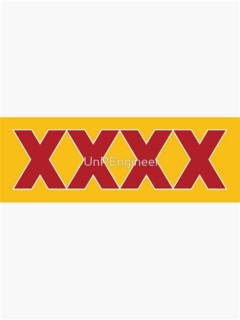 Xxxx Gold Logo Sticker By Unpengineer Redbubble