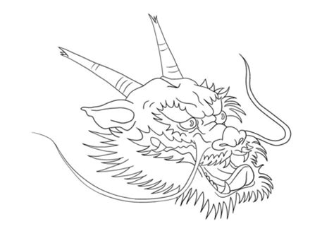 chinese dragon head coloring page chinese dragon drawing chinese