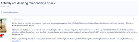 Incel Is His Early 30s Taking About His Recent Past I