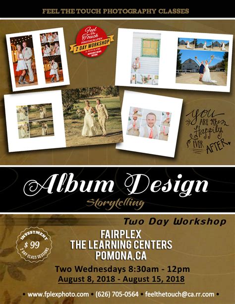 album design feel  touch photography classes  workshops