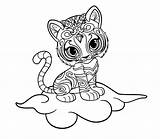 Nahal Shine Shimmer Tiger Sitting Cloud Pages Pages2color Cookie Copyright 2021 sketch template