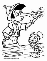 Coloring Pages Pinocchio Disney Kids Color Printable Sheets Found sketch template