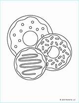 Donut Donuts Mombrite sketch template