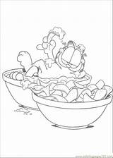 Garfield Potato Chips Coloring Pages Printable Online Supercoloring Color Cartoons Eating Cartoon Odie Colouring Printables Categories sketch template