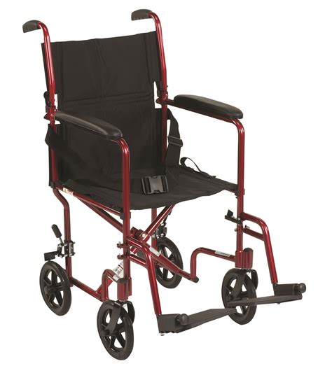 deluxe lightweight transport wheelchair ideal medical supply