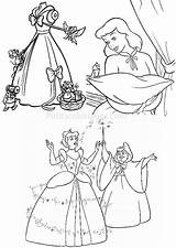 Cendrillon Cinderella Petits Fée sketch template