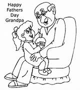 Fathers Grandpa Getcolorings sketch template