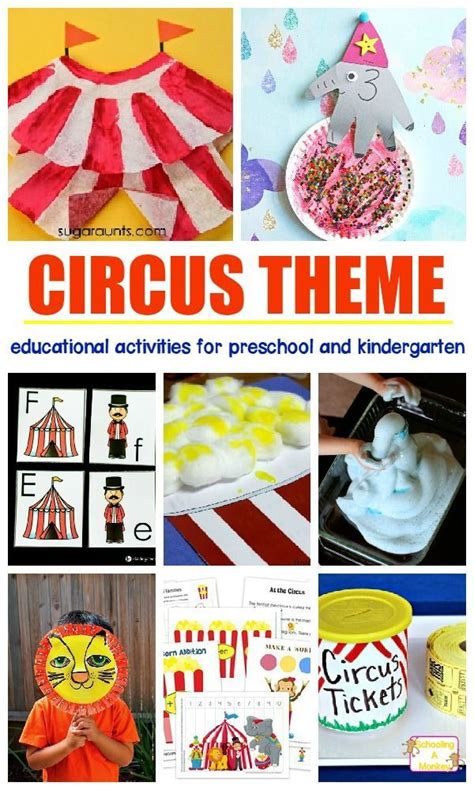 circus theme activities  preschool  kindergart