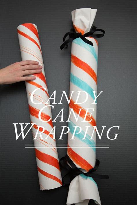 candy cane wrapping  house  lars built diy gift wrapping