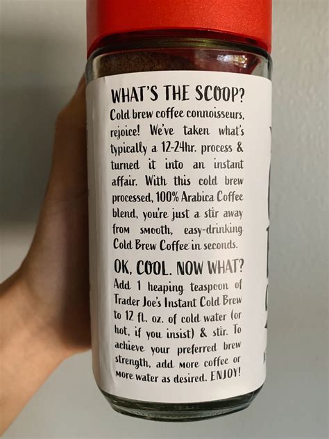 trader joes instant cold brew coffee