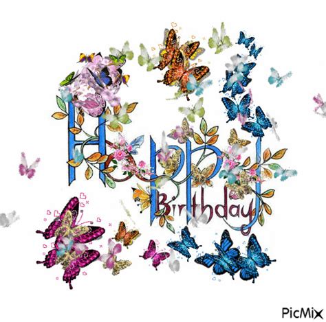 happy birthday butterflies picmix