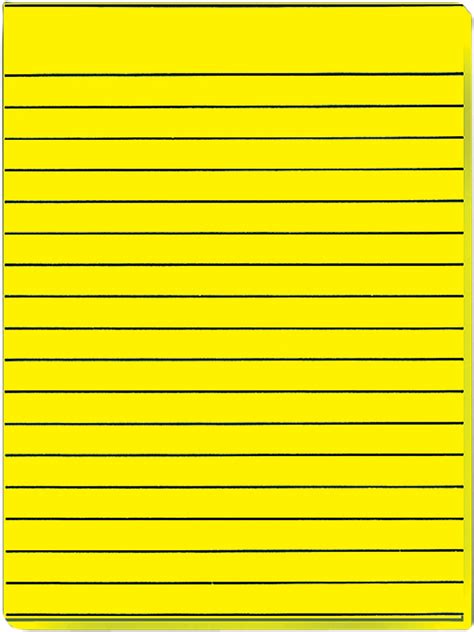 yellow bold  writing paper  spacing double sided