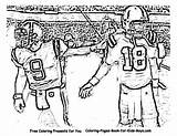 Coloring Football Pages Nfl Printable Player California Print Game Popular Coloringhome sketch template