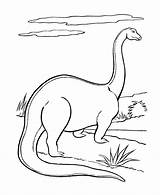 Coloring Dinosaur Long Neck Pages Dinosaurs Popular sketch template