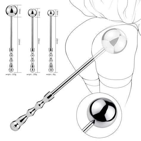 sextoy male stainless steel anal plug butt beads g spot wand male