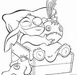 Stitch Coloring Lilo Doll Coloring4free Pages Related Posts sketch template