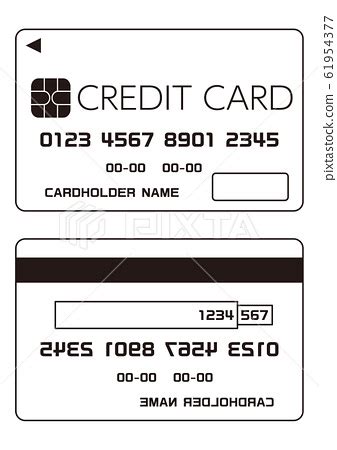 credit card design  drawing image   stock illustration