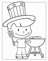 Coloring Pages July Grilling Bbq 4th Kids Barbecue Printable Fourth Patriotic Color Child Activity Boy Sheets Kid Sheknows Choose Board sketch template