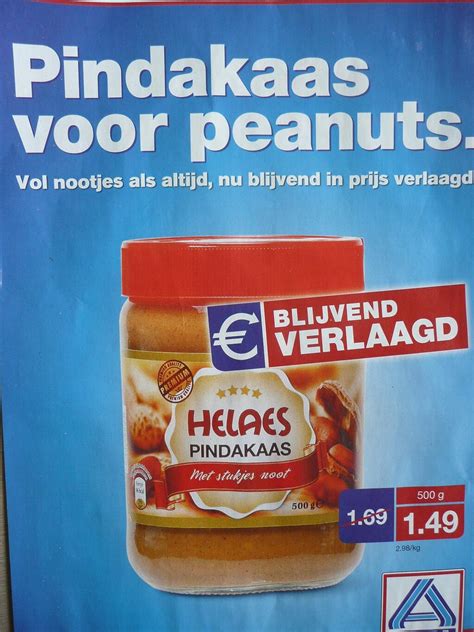 slechte slogans pindakaas voor peanuts