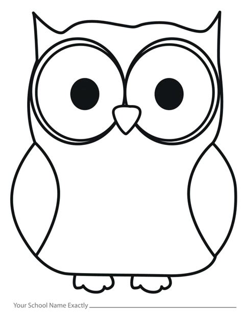 simple owl template printable