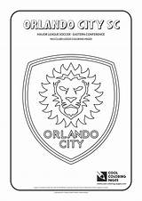 Coloring Pages Orlando City Logo Soccer Mls Sc Cool Logos Kids League Fc Clubs Print York sketch template