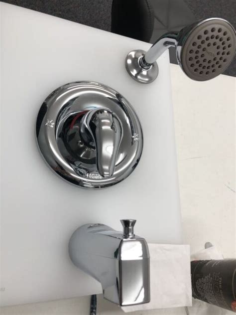 moen tl chateau single handle tub shower trim chrome  sale  ebay