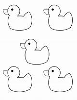 Duck Rubber Ducks Little Clip Printables Preschool Kids Math sketch template