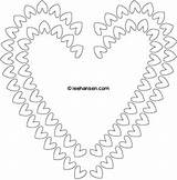 Border Heart Coloring Valentine Pages Printable Wedding Hearts Activity Link Open Size Click Sheets sketch template