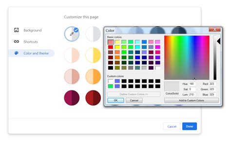 google chrome     create  custom theme togoogle