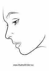 Gesicht Gesichter Frisuren Ausmalen Zum Ausmalbild Zeichnen Seitenprofil Schminken Zeichnungen Kostenlose Kostenlosen sketch template