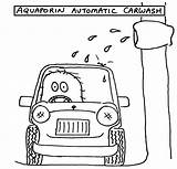 Car Wash Coloring Pages Aquaporin Automatic sketch template