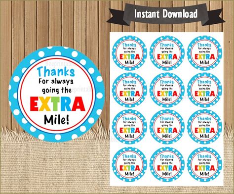 extra mile tag teacher appreciation gift etsy