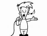 Colorear Canto Cantando Aprendiz Cantar Alguien Karaoke Cantor Cantora Apprendista Imagui Escolha sketch template
