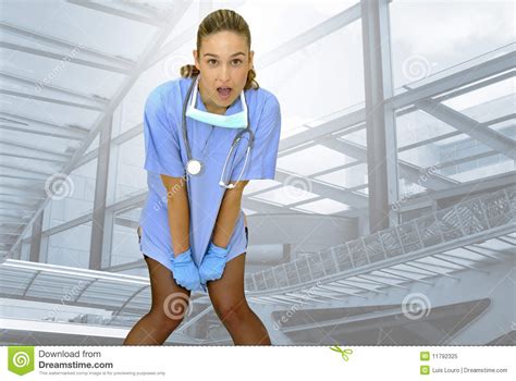 infermiera sorpresa immagine stock immagine di lavoro 11792325